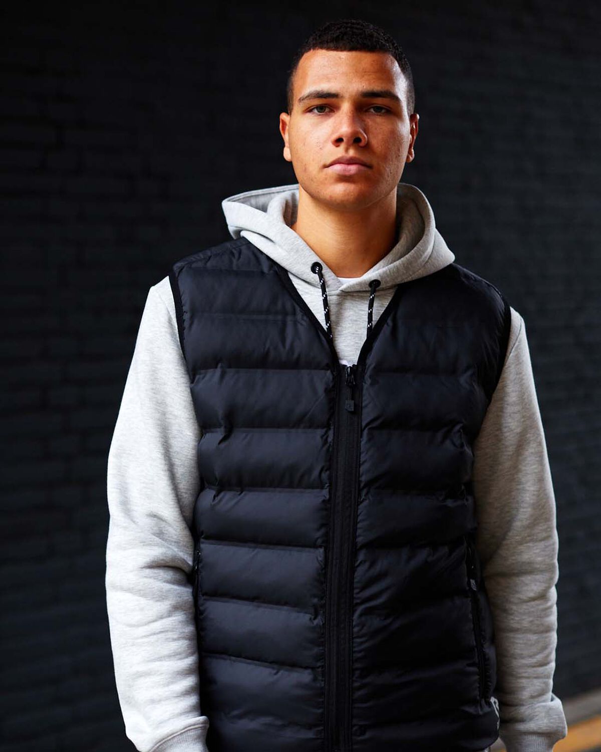 Playmaker Hybrid Bodywarmer, Black, hi-res