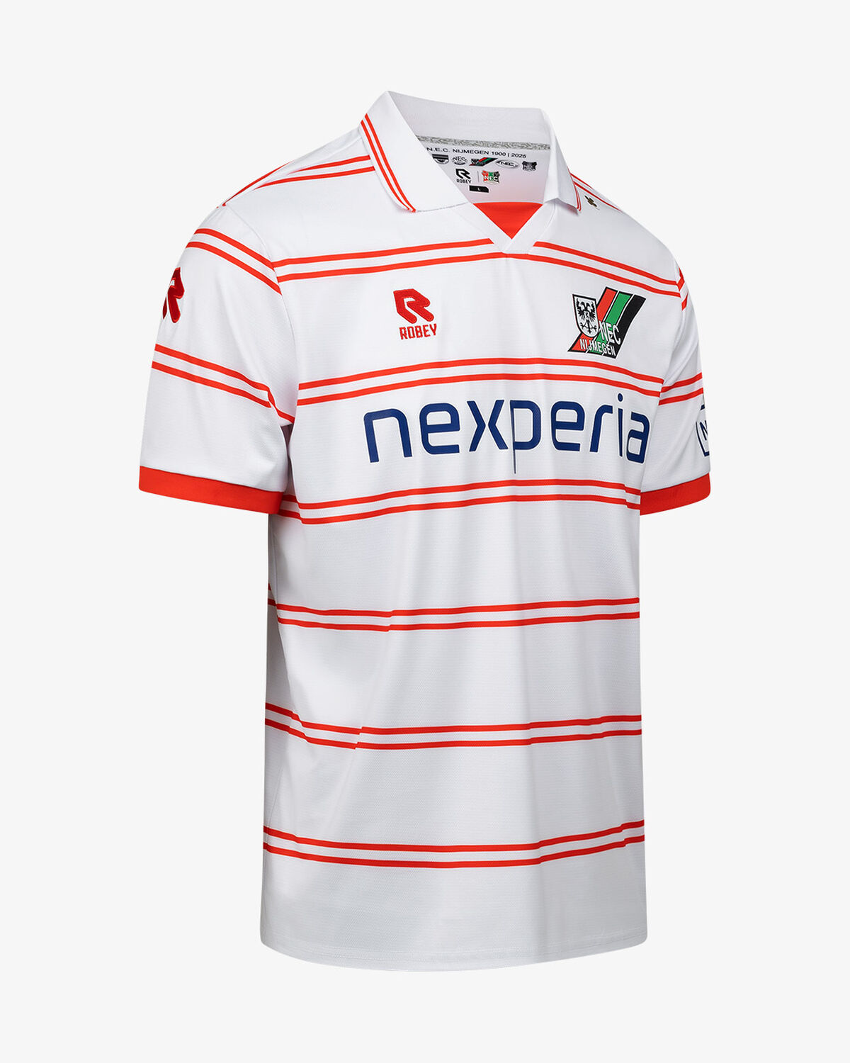 N.E.C. Wedstrijdshirt Uit #2 25/26, Red/White, hi-res