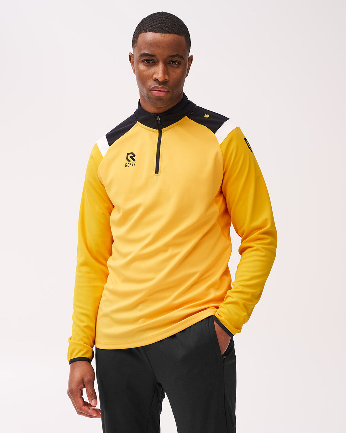Control Half-Zip Top, Yellow, hi-res