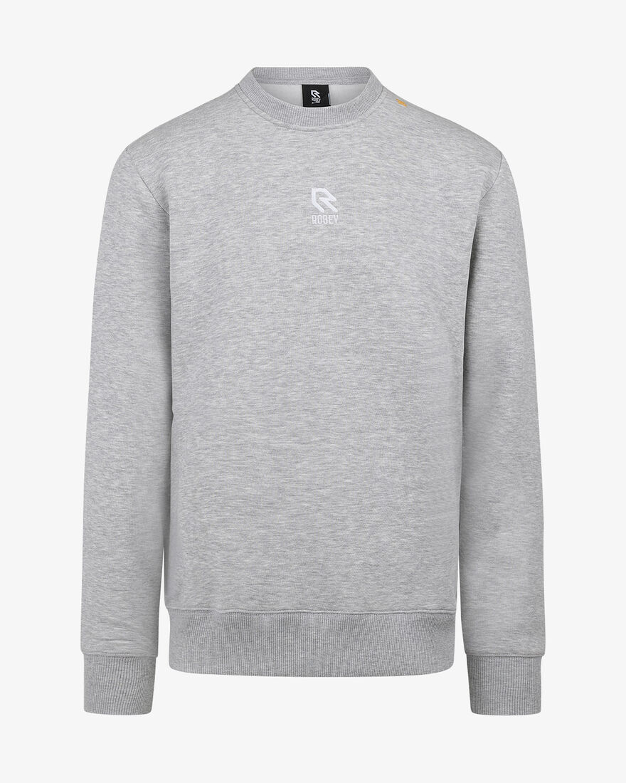 Brandpack Crewneck, Heather grey, hi-res