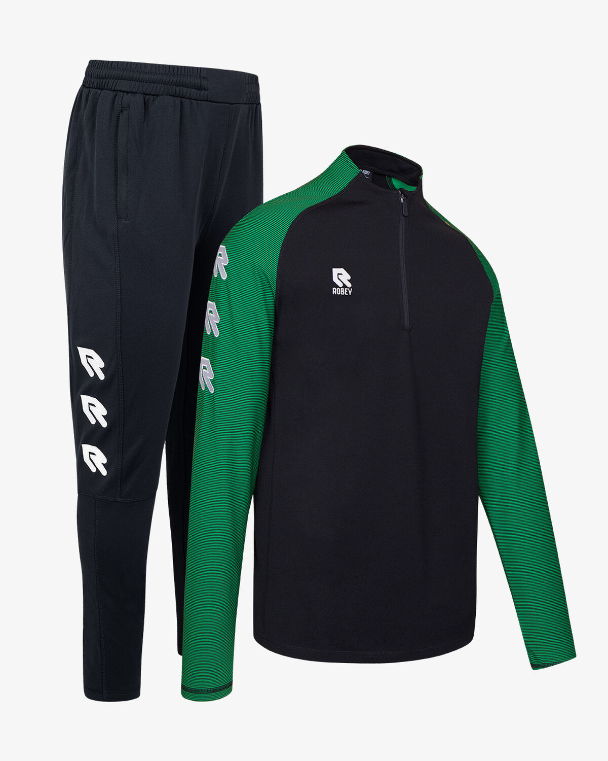 Performance Tracksuit Black/Green, , hi-res