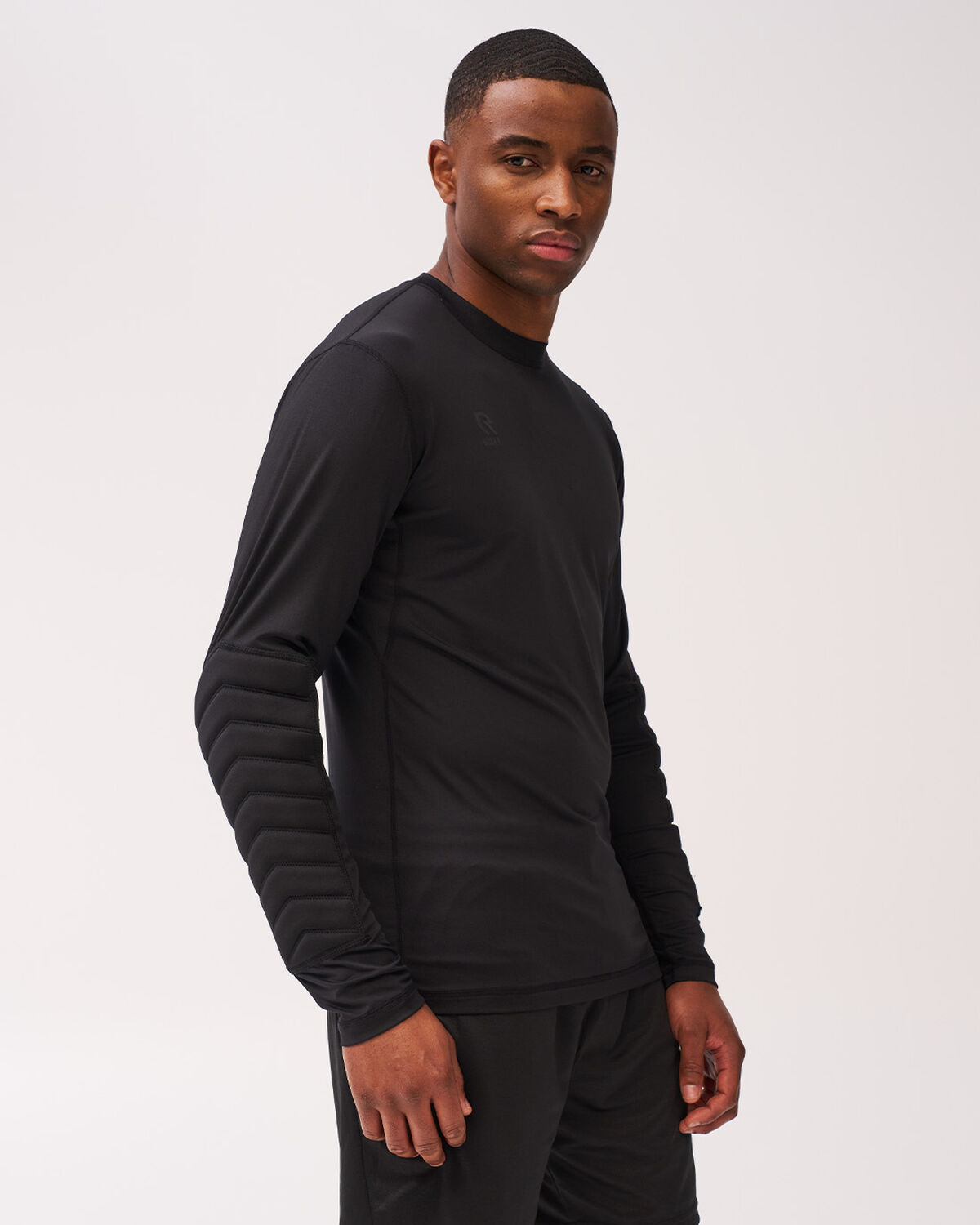 Patron Padded Baselayer Shirt, Black, hi-res