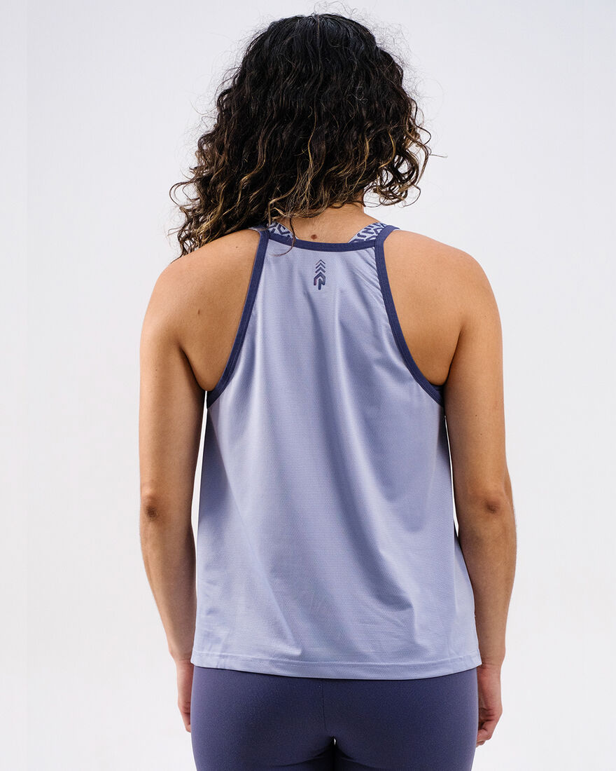 Women's Gym Singlet A-Line, De Nimes Blue, hi-res