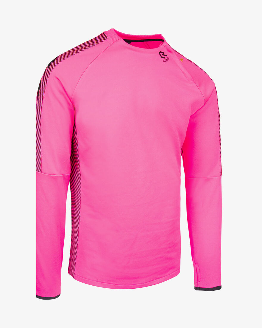 Performance Cross-Zip Sweater, Neon Pink, hi-res