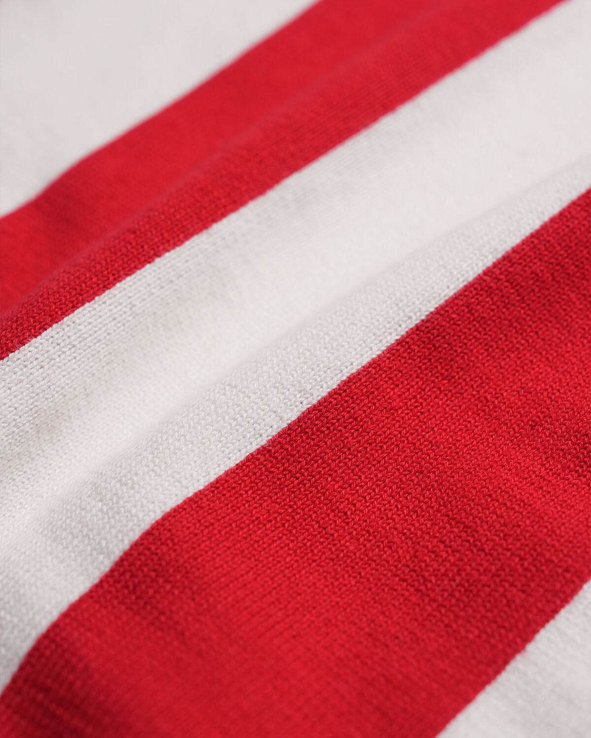 Robey Retro Knit Polo, Red/White Stripe, hi-res