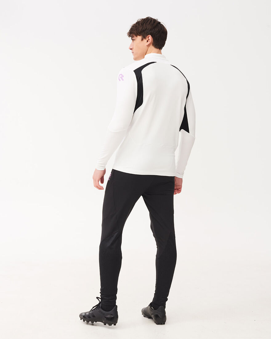 Playmaker Half-Zip Top, White, hi-res