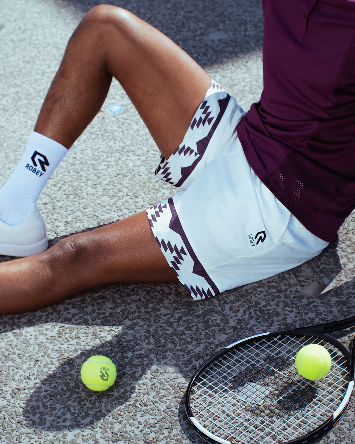 Grand Slam Tennis Shorts, Off White/Berry, hi-res