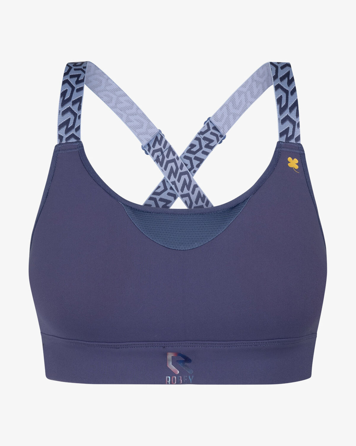 Women's Gym Sportsbra, De Nimes Blue, hi-res