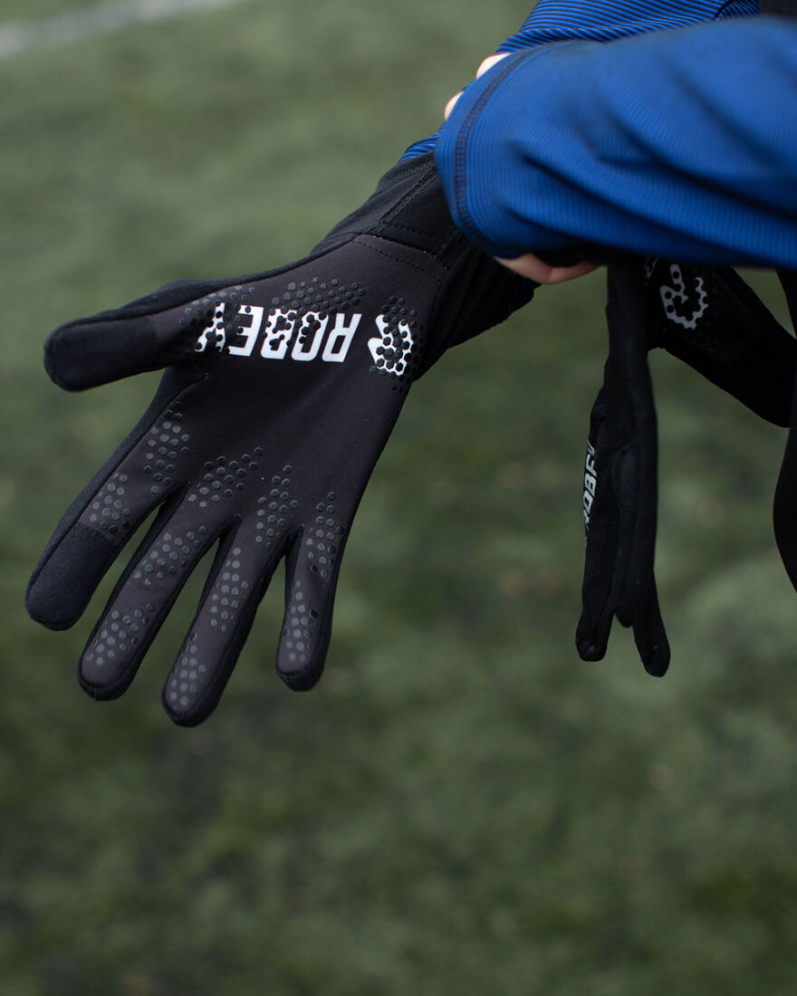 Gloves, Black, hi-res
