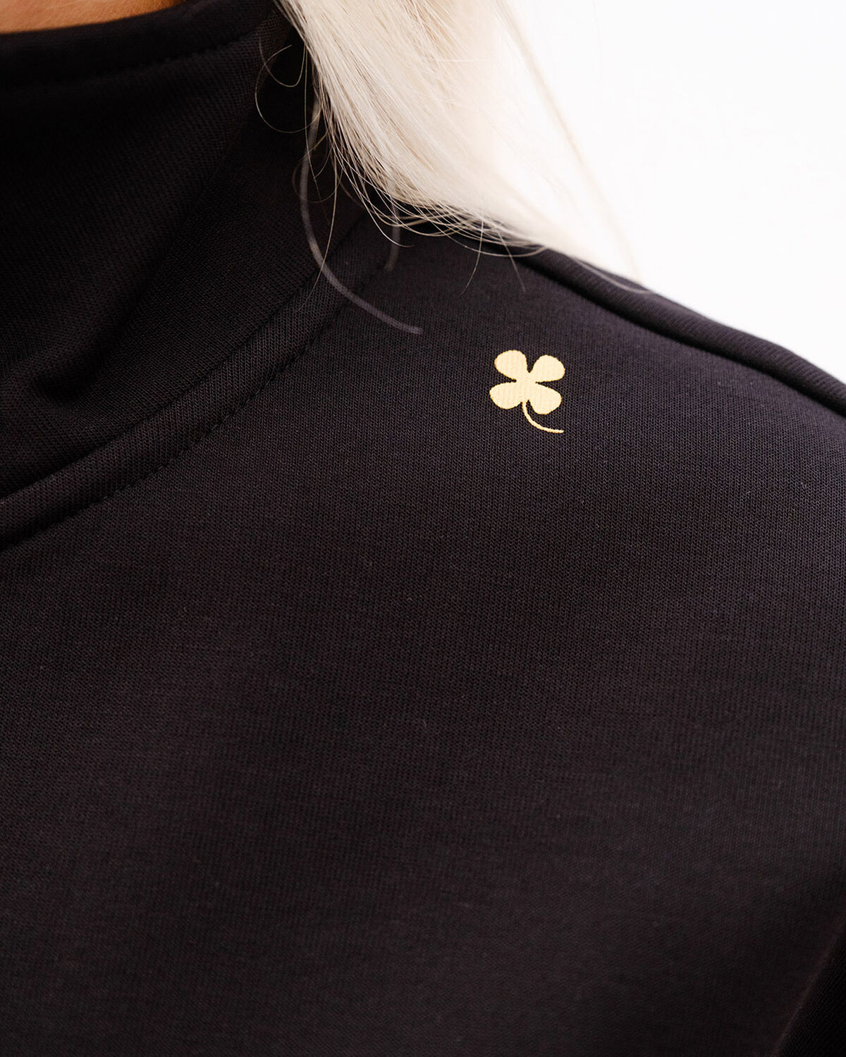 Women's Off Pitch Jacket Half-Zip, Black, hi-res