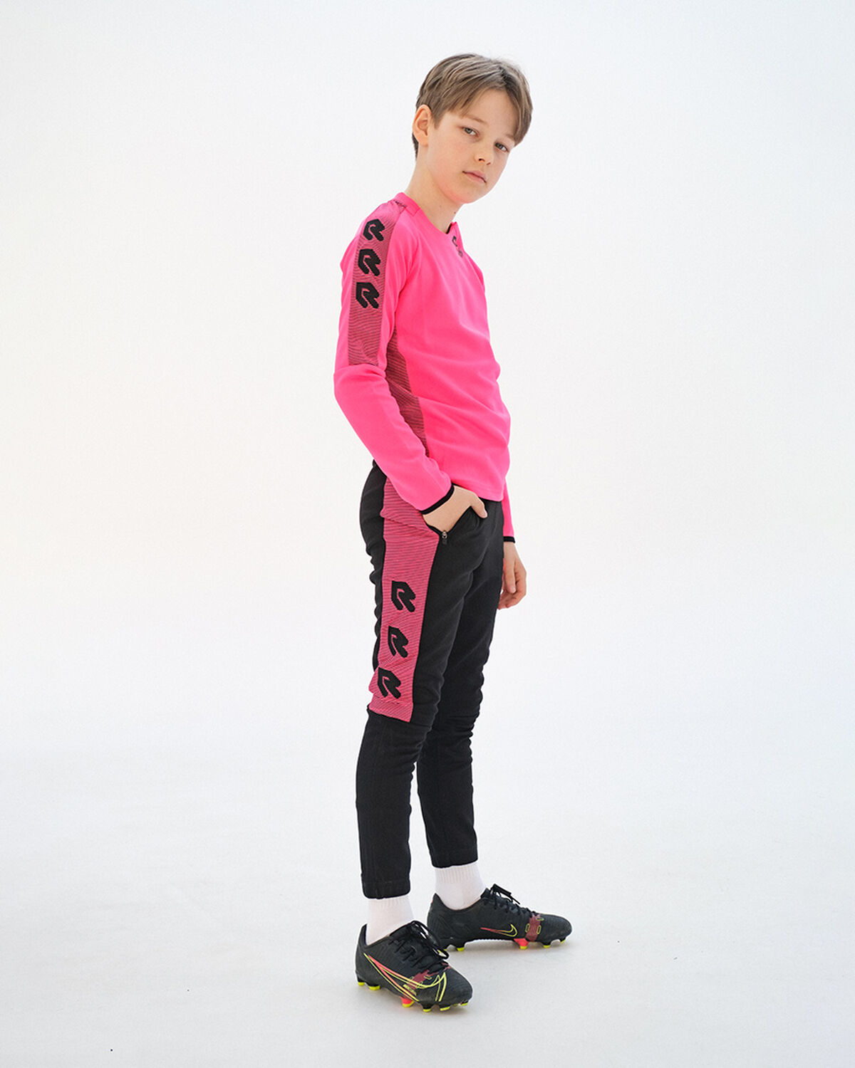 Performance Cross-Zip Sweater, Neon Pink, hi-res