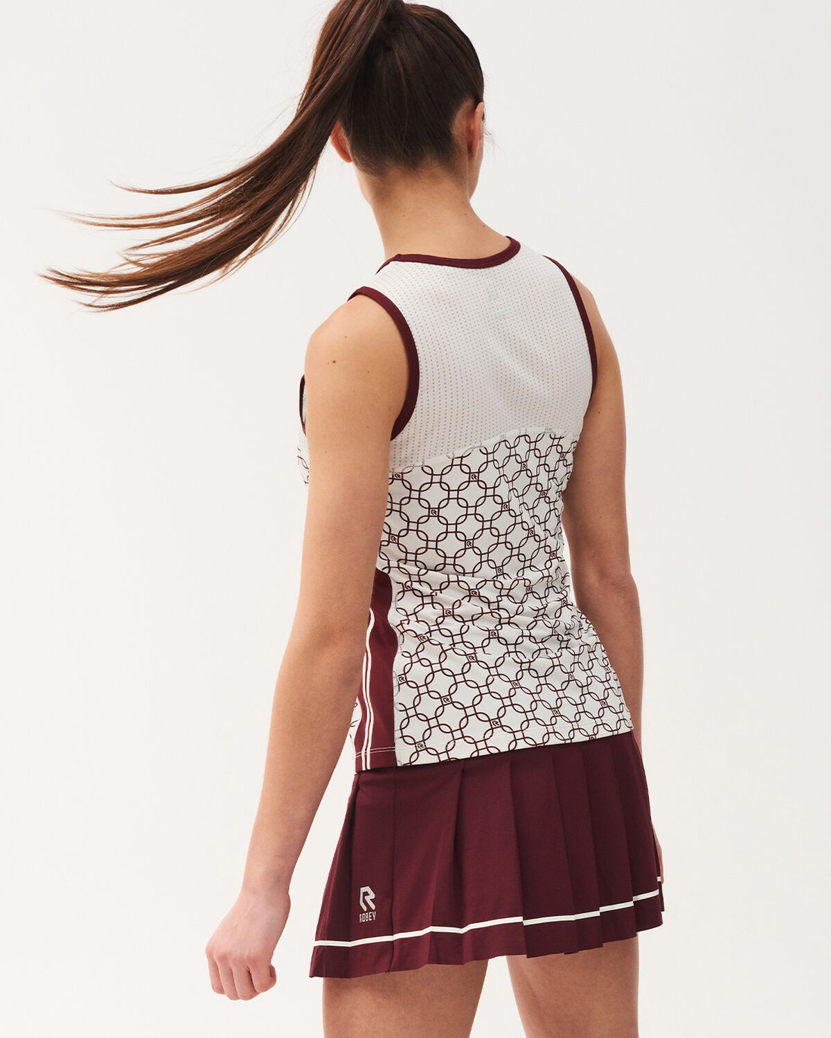 Tennis Dropshot Singlet, Cross Red, hi-res