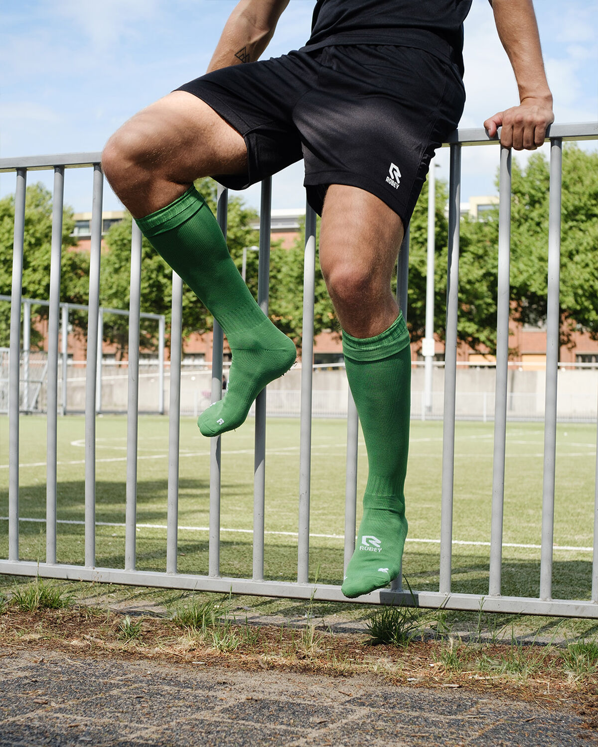 Basic Socks, Green, hi-res