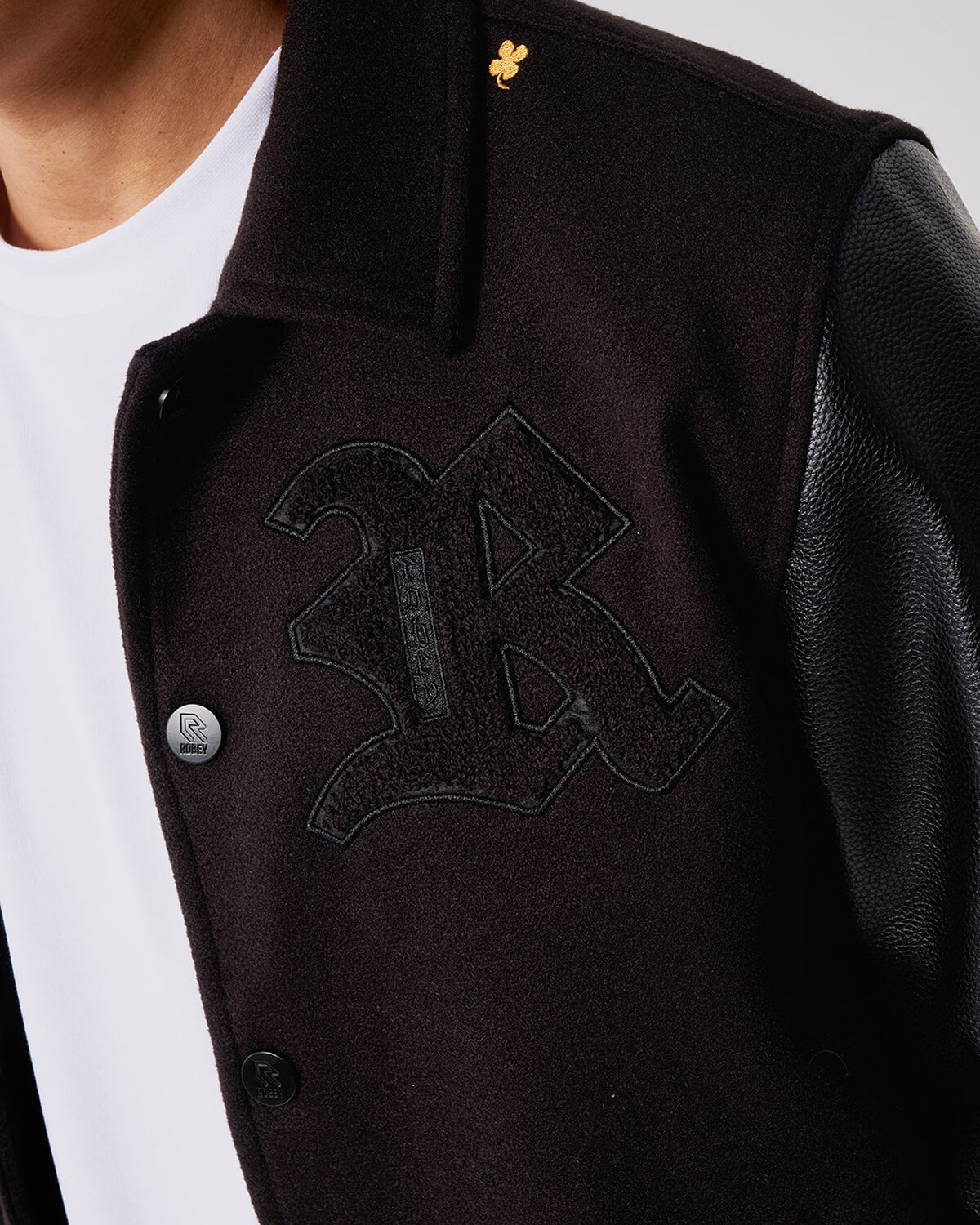 Robey Varsity Jacket, Black, hi-res
