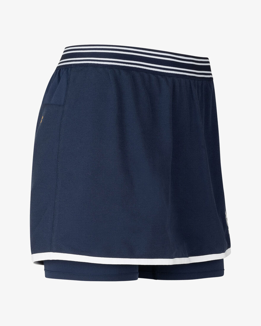 Tennis Deuce Wrap Skirt, Match Navy, hi-res