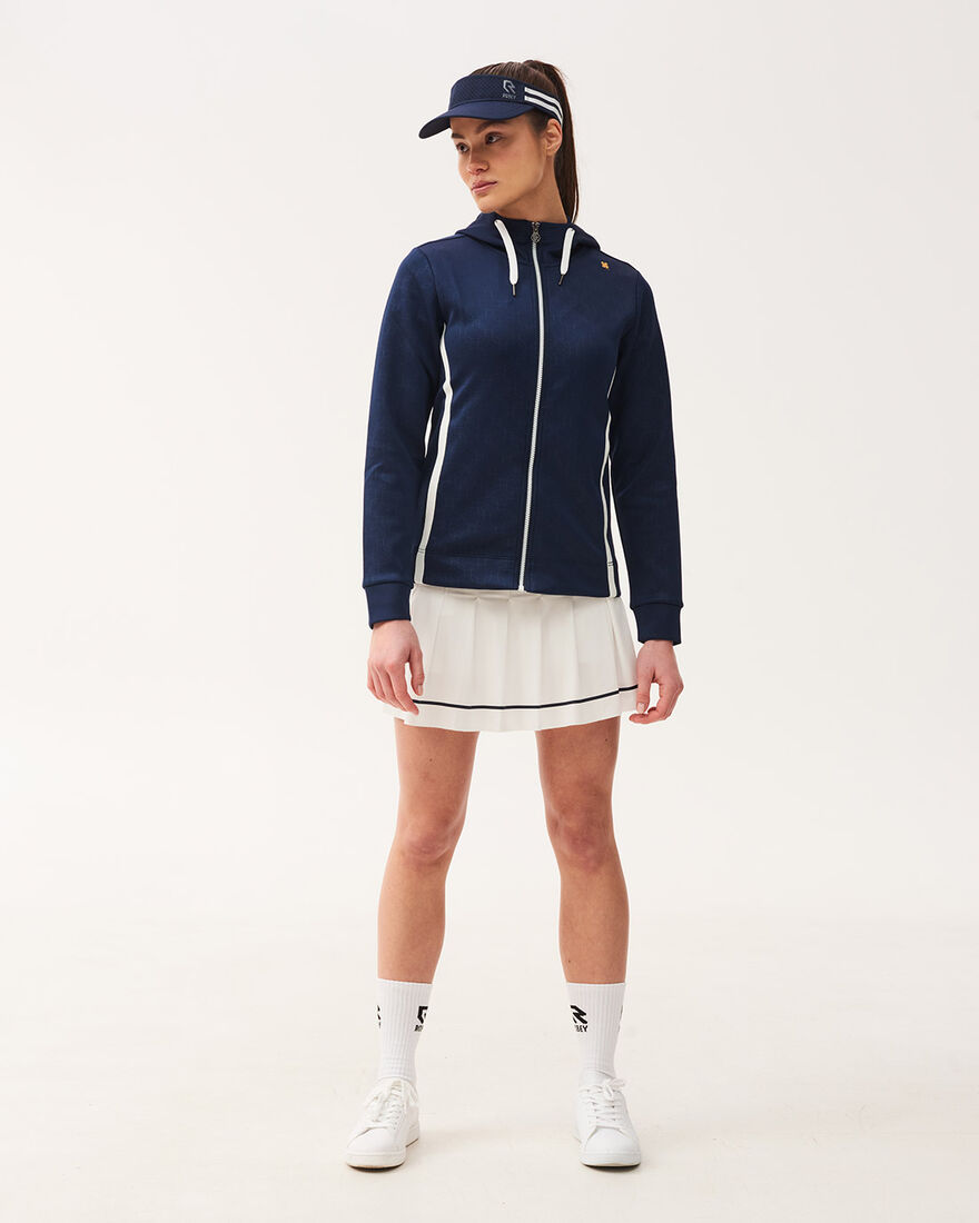 Tennis Forehand Tracksuit Full Zip Jacket, Match Navy, hi-res