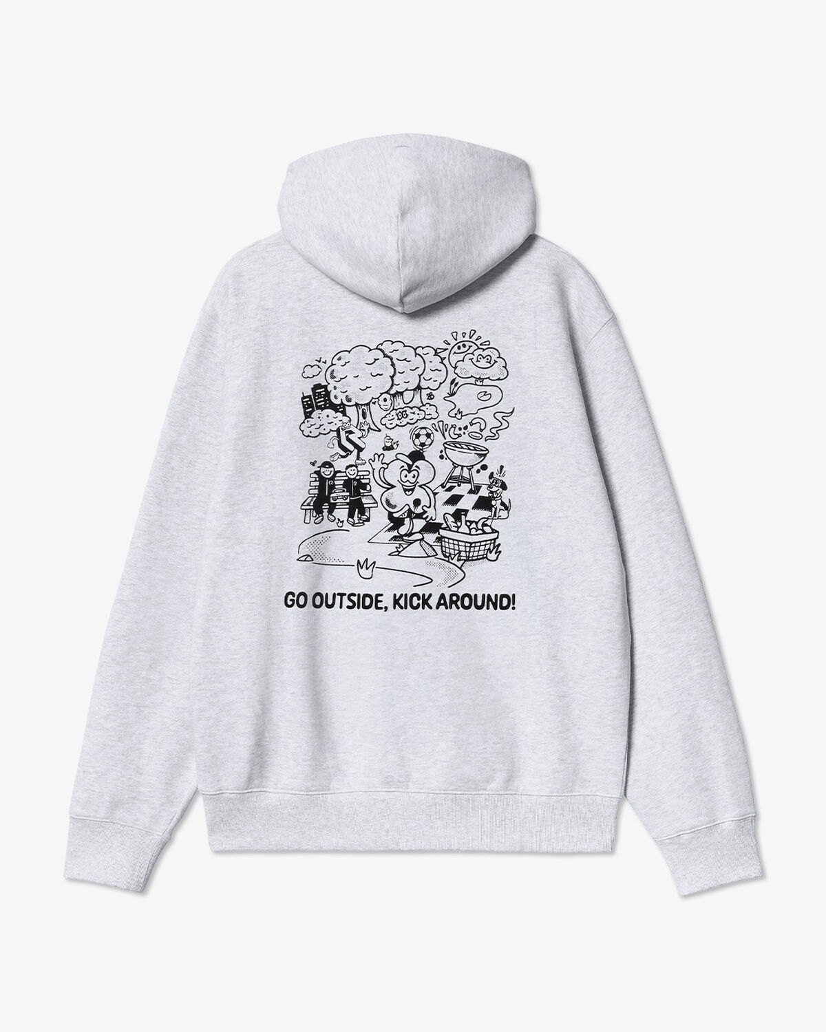 Parklife Hoodie, Light Grey Heather, hi-res