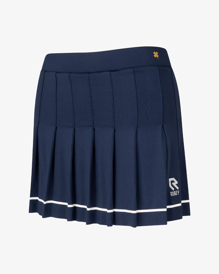 Tennis Break Pleated Skirt, Match Navy, hi-res