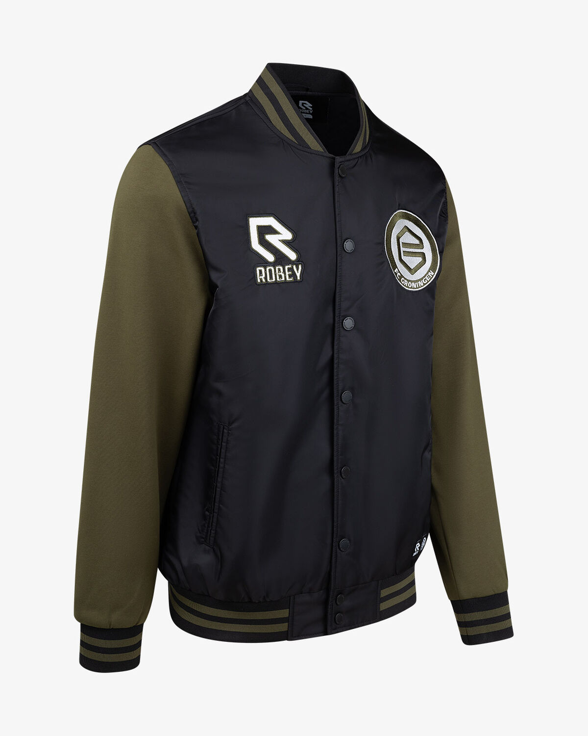 FC Groningen Varsity Jacket 23/24, Black/Green, hi-res