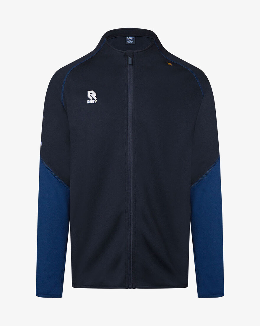 Performance Full-Zip Jacket, Black/Navy, hi-res