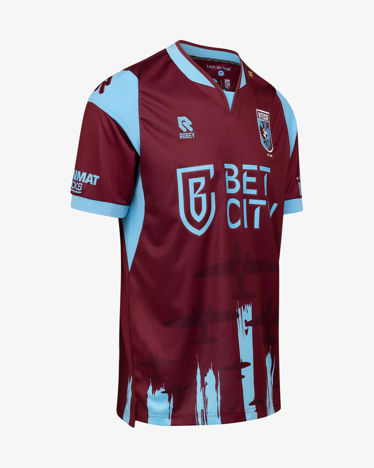 Vitesse Away Shirt 24/25, Maroon/Light Blue, hi-res
