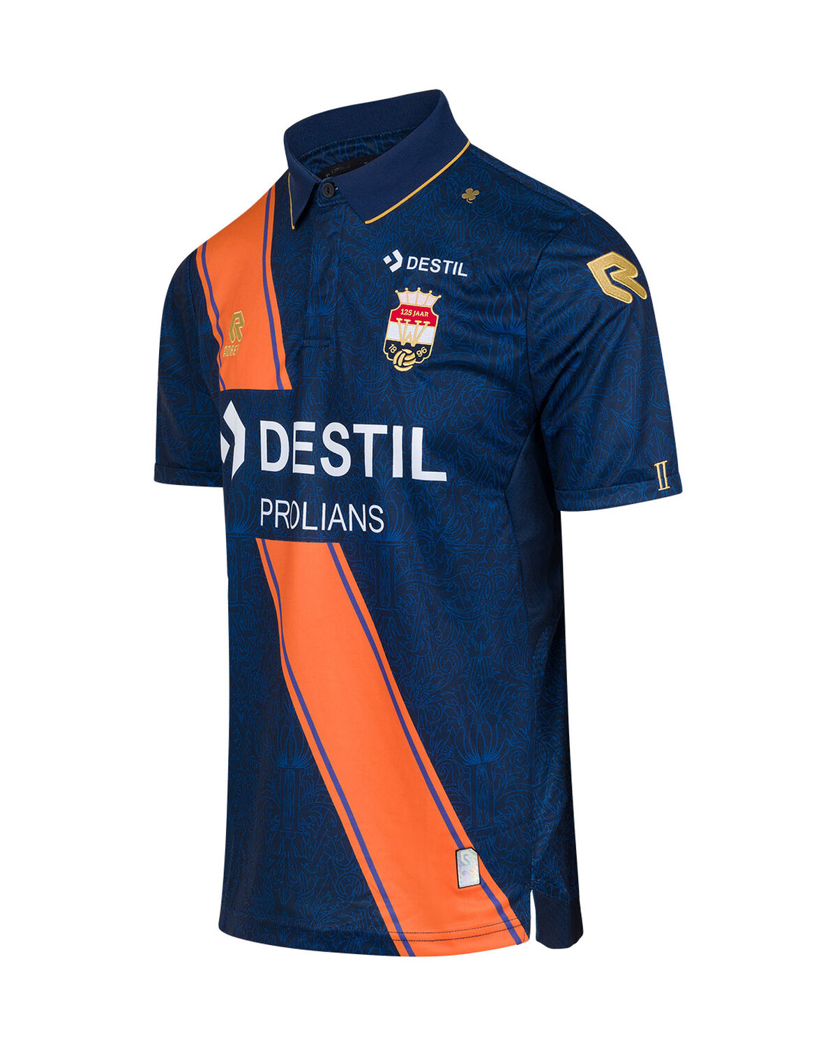 Willem II Match Shirt 21/22 SS, Navy/Red, hi-res