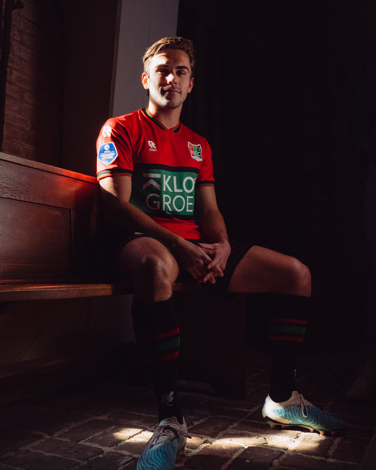 N.E.C. Home Shirt 23/24, Red/White, hi-res