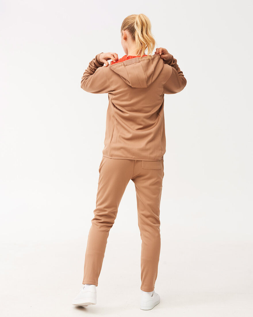 Off Pitch Scuba Full-Zip Hoodie, Brown, hi-res