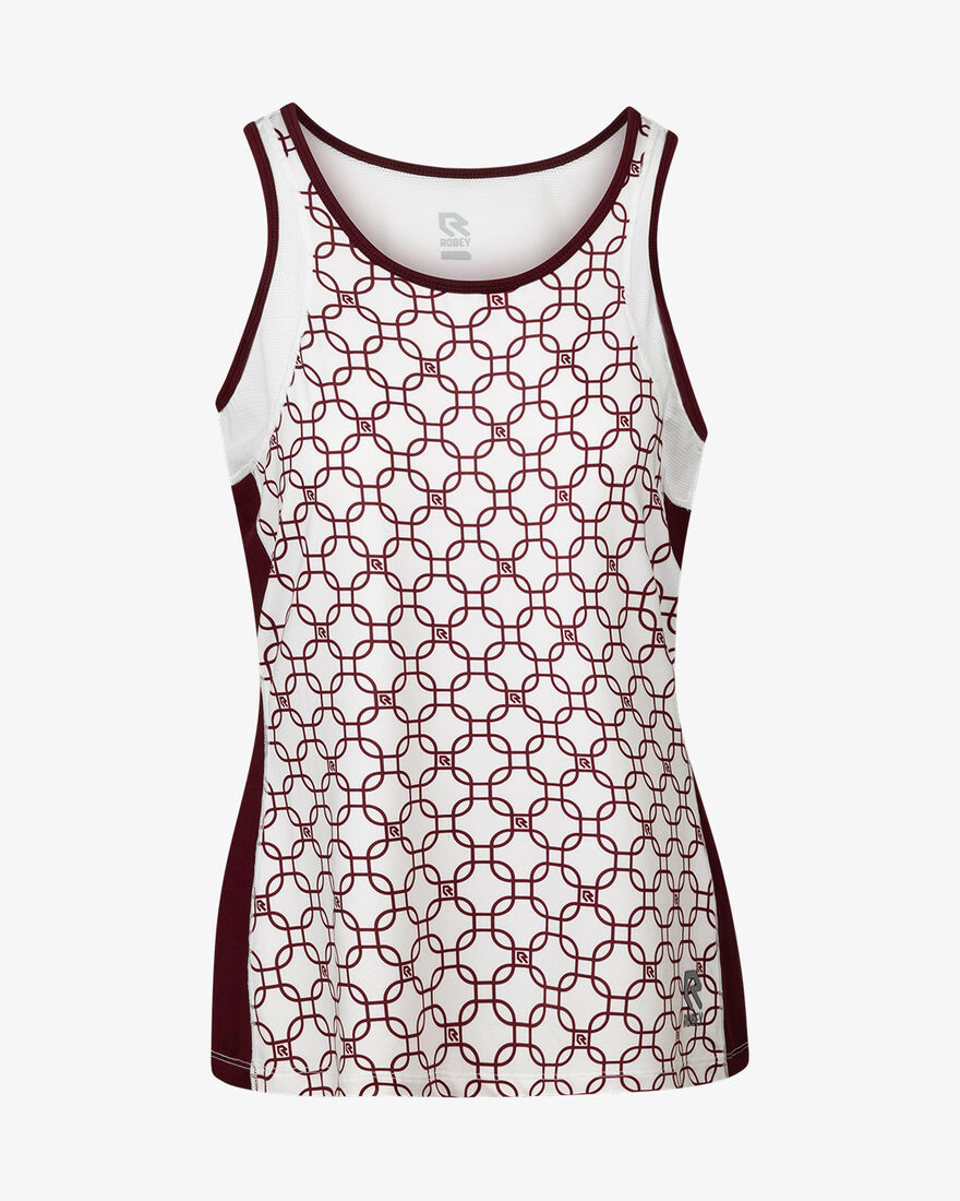 Tennis Dropshot Singlet, Cross Red, hi-res