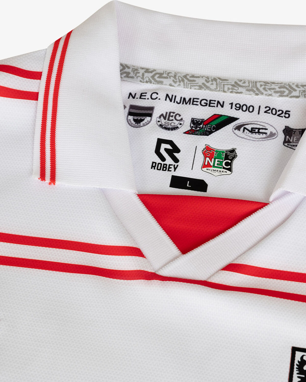 N.E.C. Wedstrijdshirt Uit #2 25/26, Red/White, hi-res