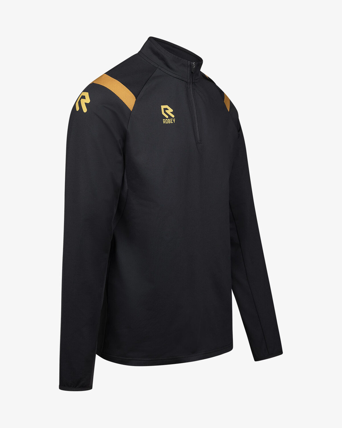 Control Half-Zip Top Special, Black/Gold, hi-res