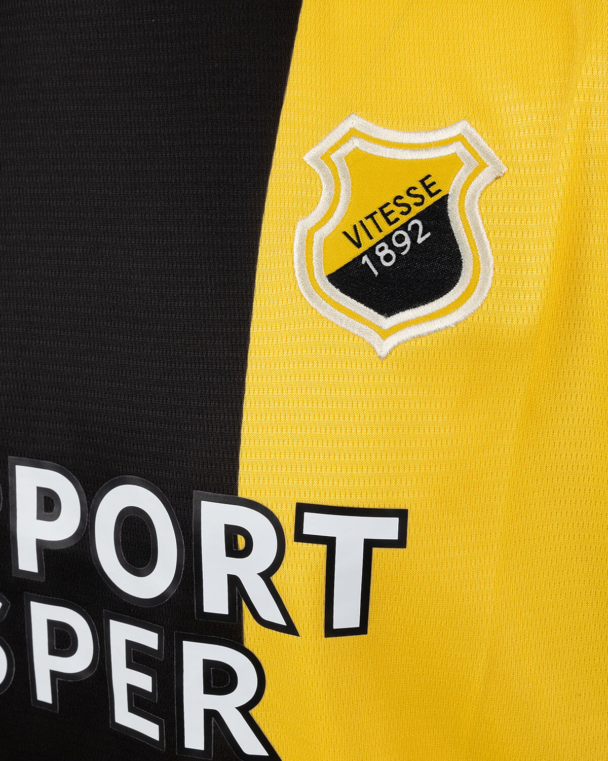 Vitesse Home Shirt Junior 24/25, Black/Yellow, hi-res