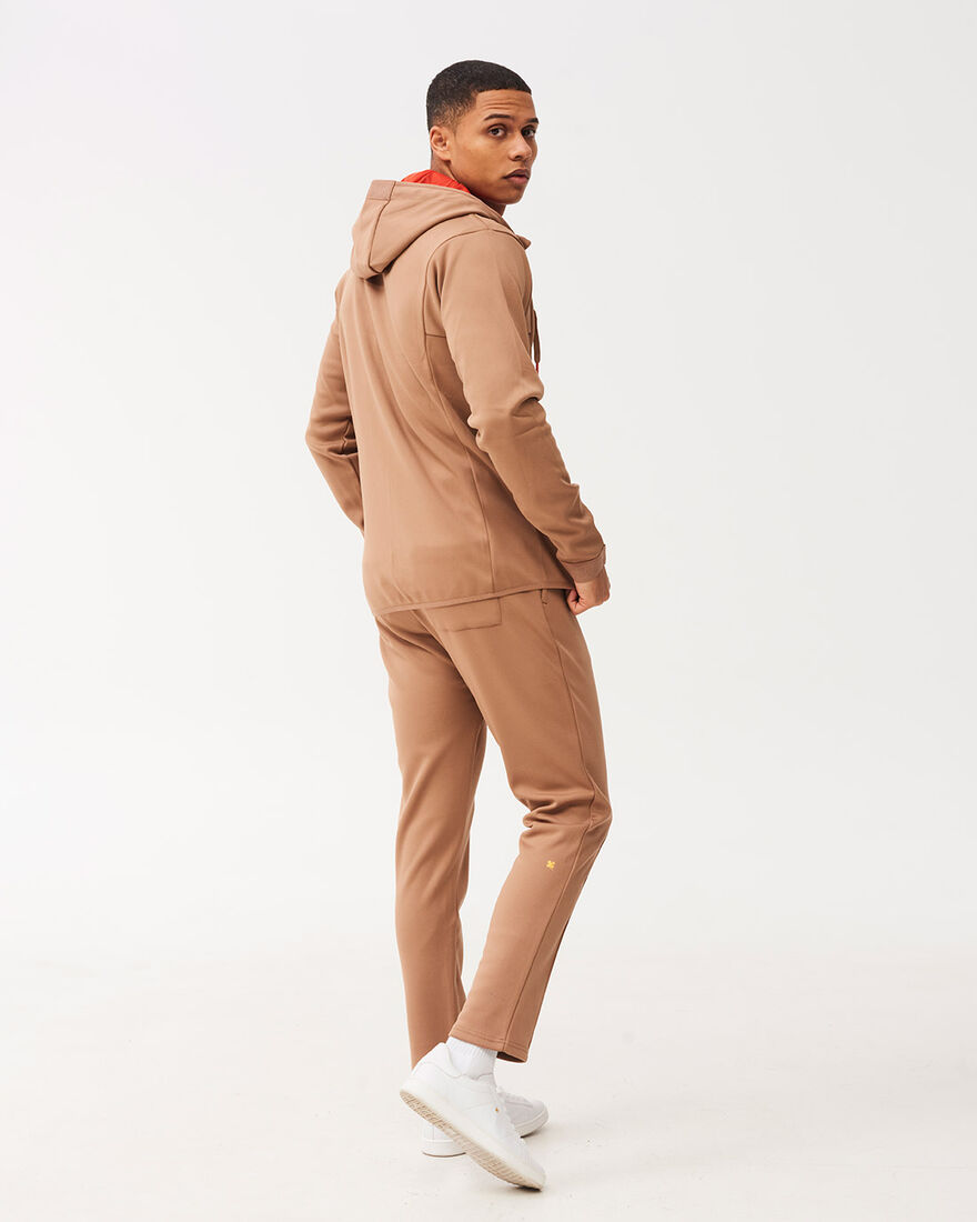 Off Pitch Scuba Full-Zip Hoodie, Brown, hi-res