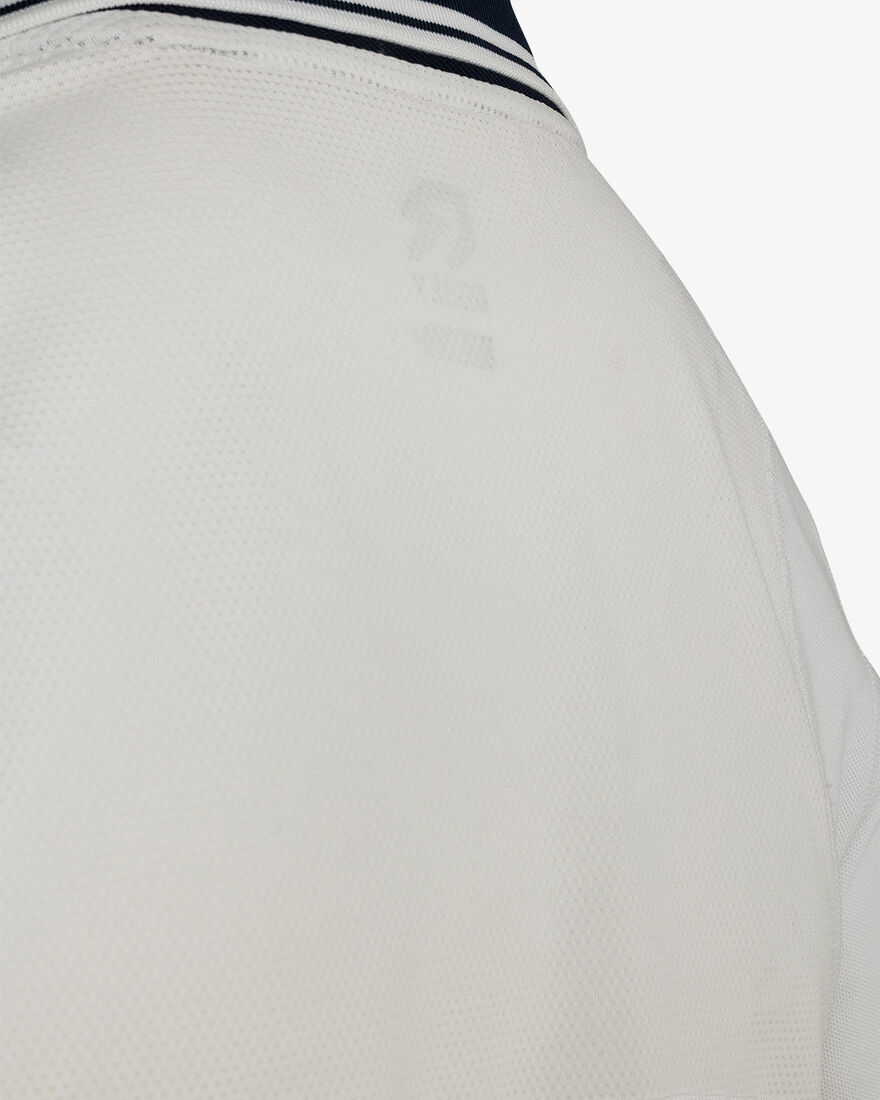Tennis Court V-Neck Polo, Racket White, hi-res