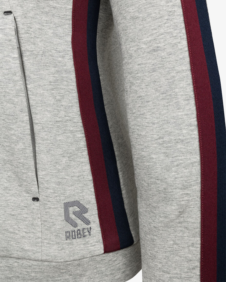 Tennis Tweener Full Zip Jacket, Heather grey, hi-res
