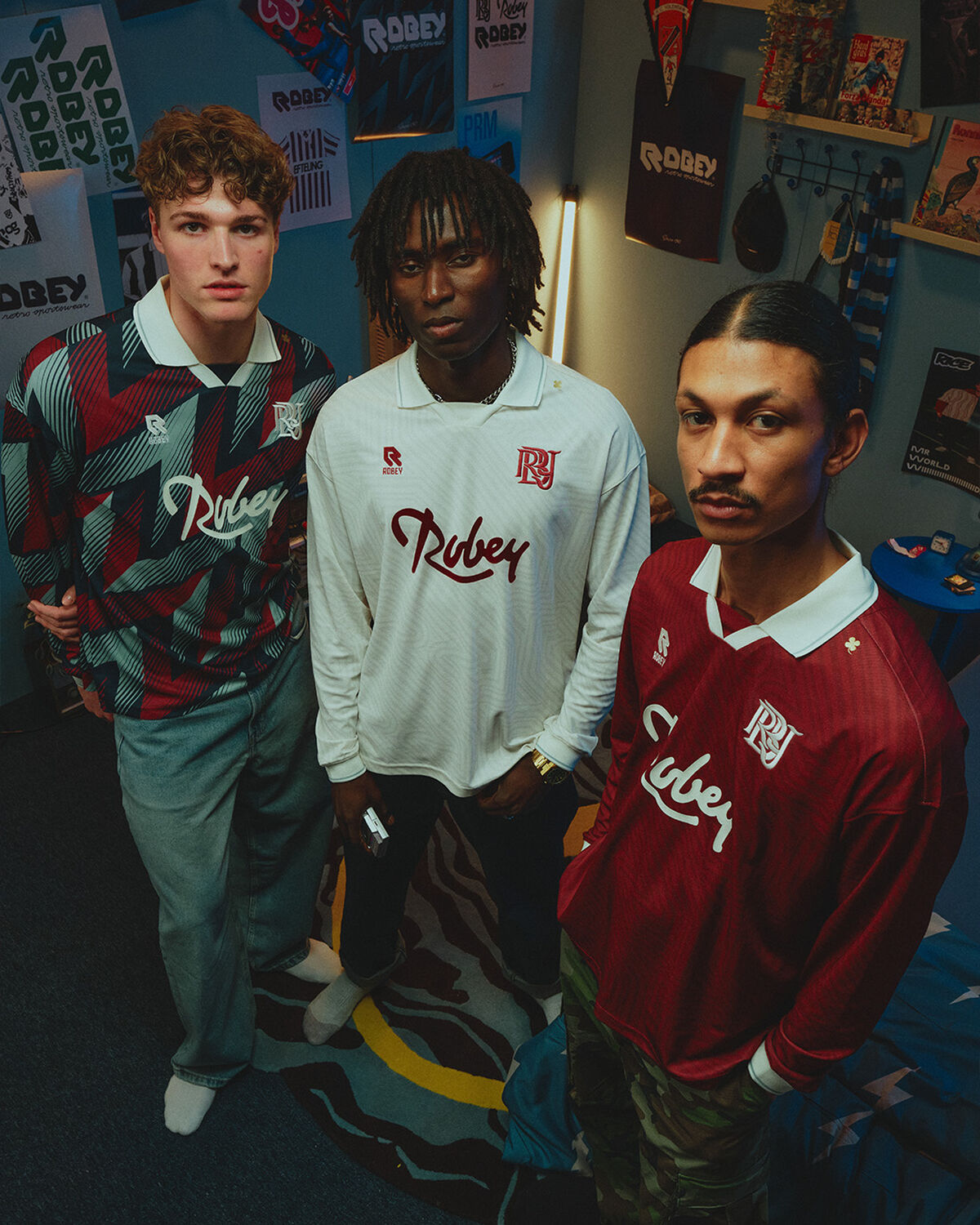 Robey Retro Third Shirt, Cold Winter Blues, hi-res
