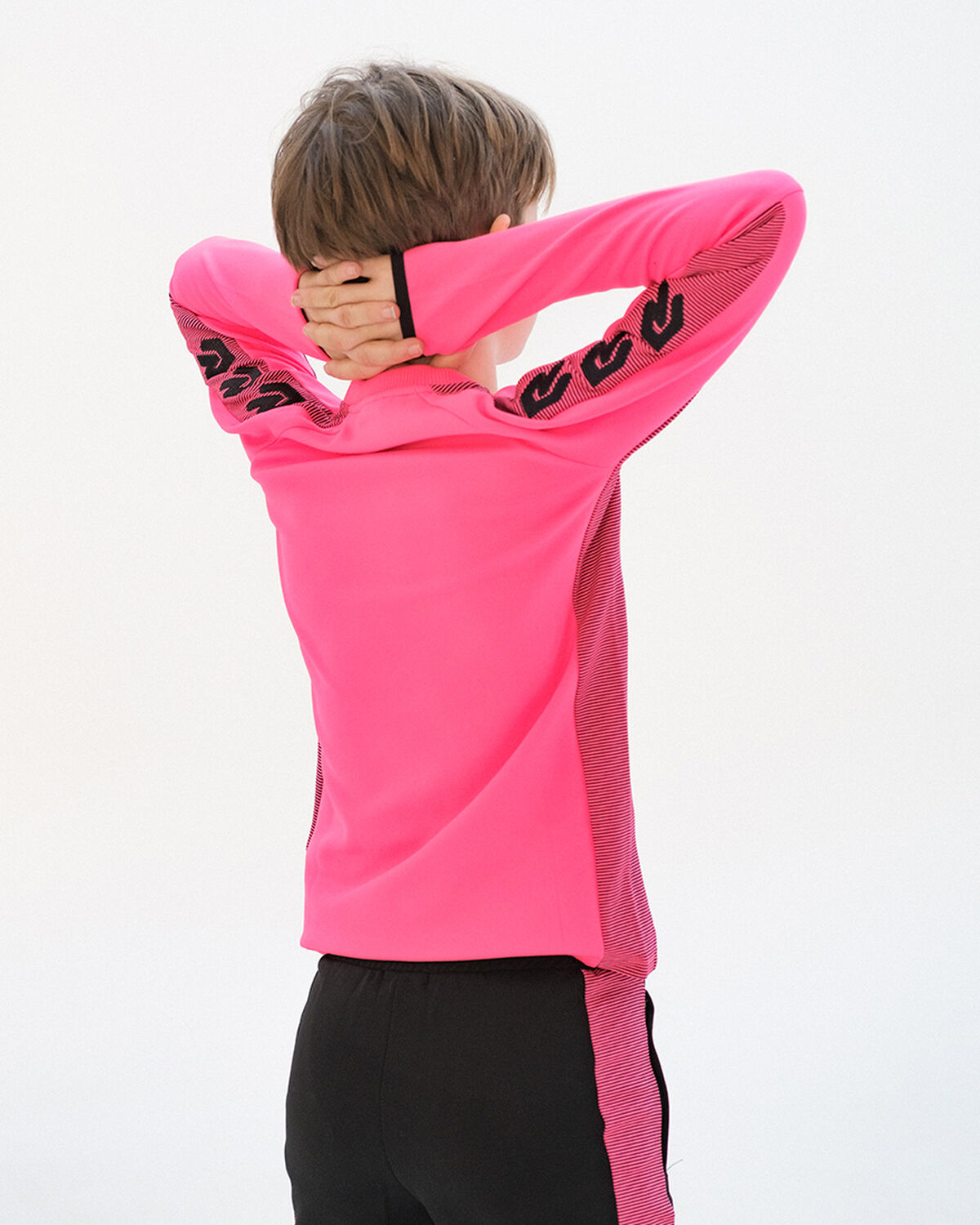 Performance Cross-Zip Sweater, Neon Pink, hi-res