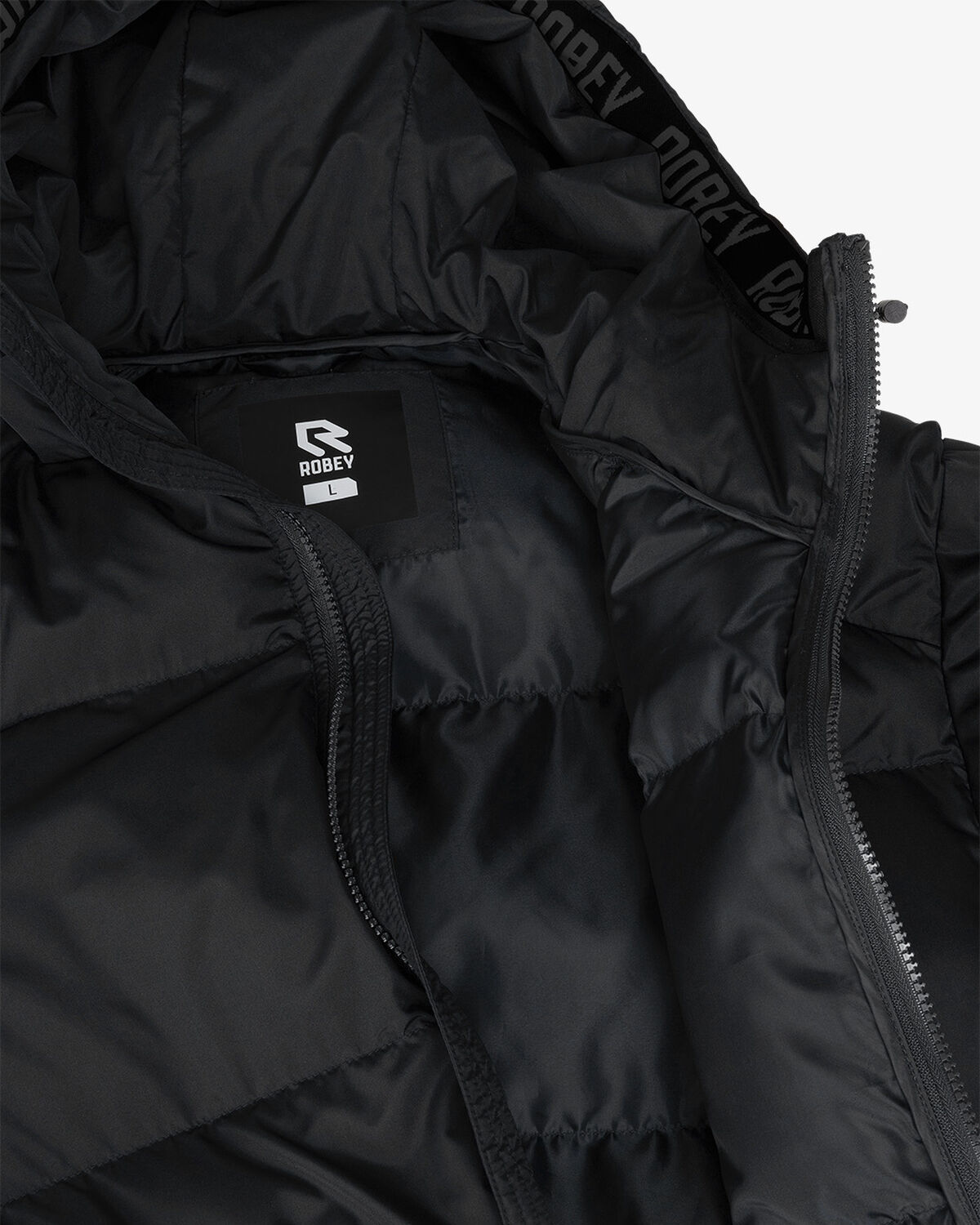 Ultra Long Padded Jacket, Black, hi-res