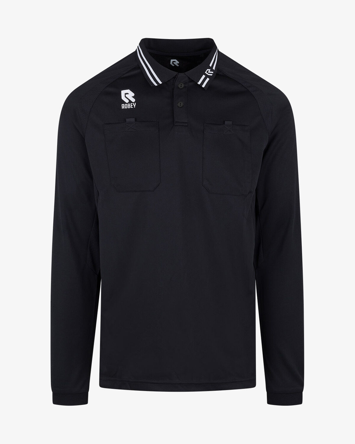 Referee Shirt LS, Black, hi-res