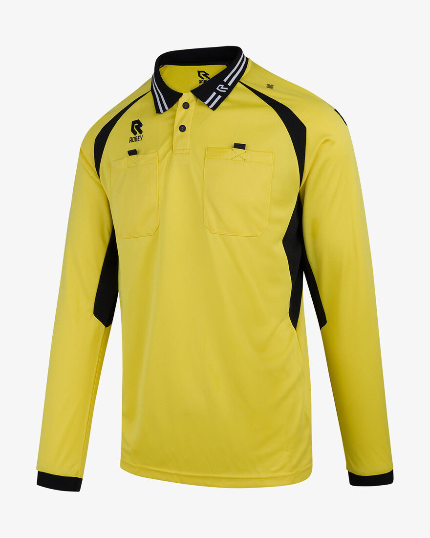 Referee Shirt LS, Yellow, hi-res