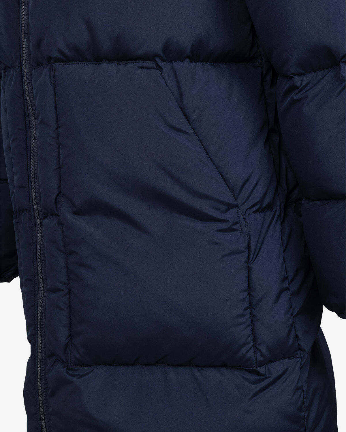 Ultra Long Padded Jacket, Navy, hi-res
