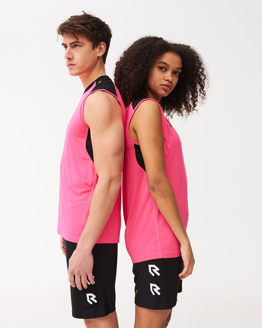 Performance Sleeveless Shirt, Neon Pink, hi-res