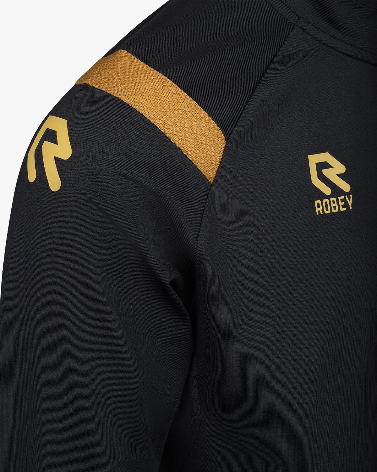 Control Half-Zip Top Special, Black/Gold, hi-res