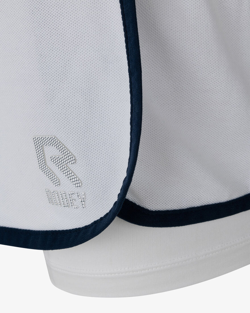 Tennis Deuce Wrap Skirt, Racket White, hi-res