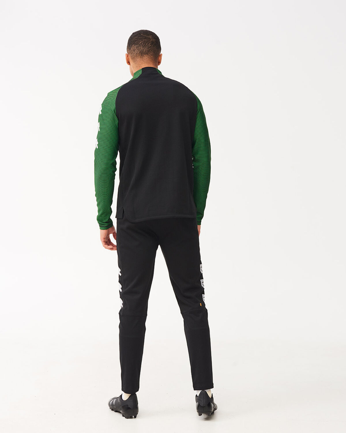 Performance Half-Zip Top, Black/Green, hi-res