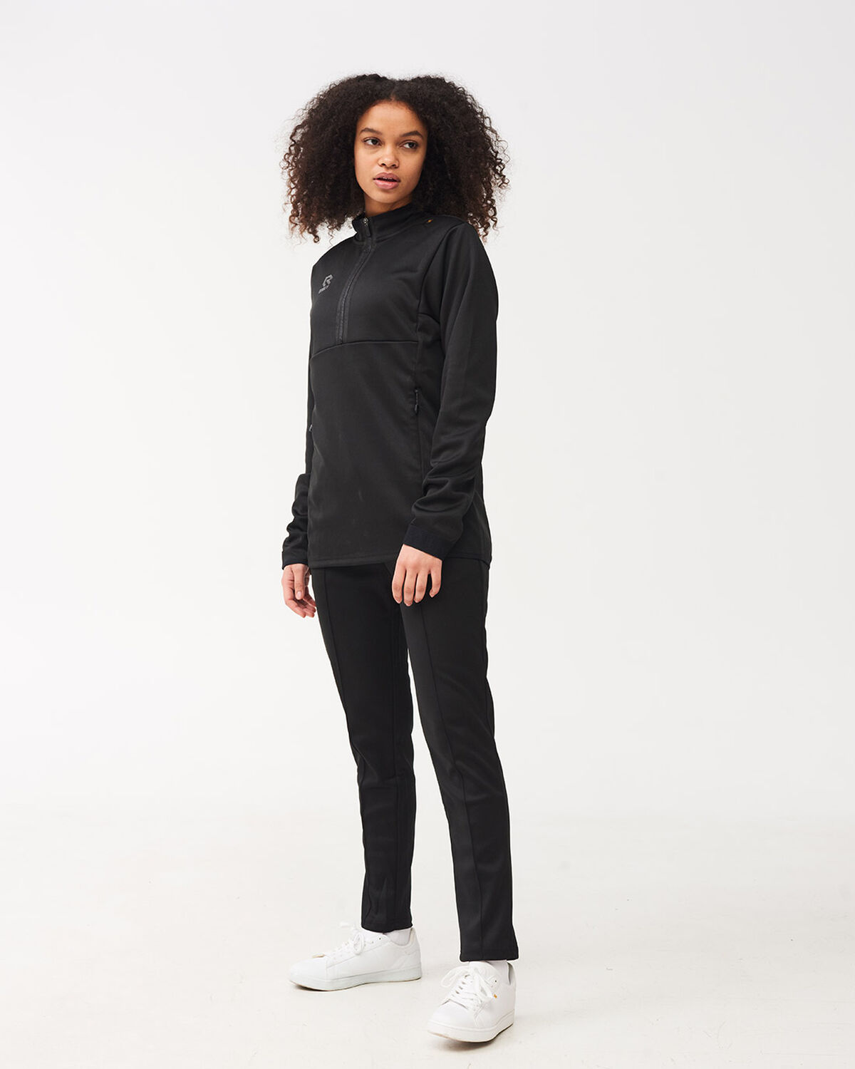 Off Pitch Scuba Half-Zip Top, Black, hi-res