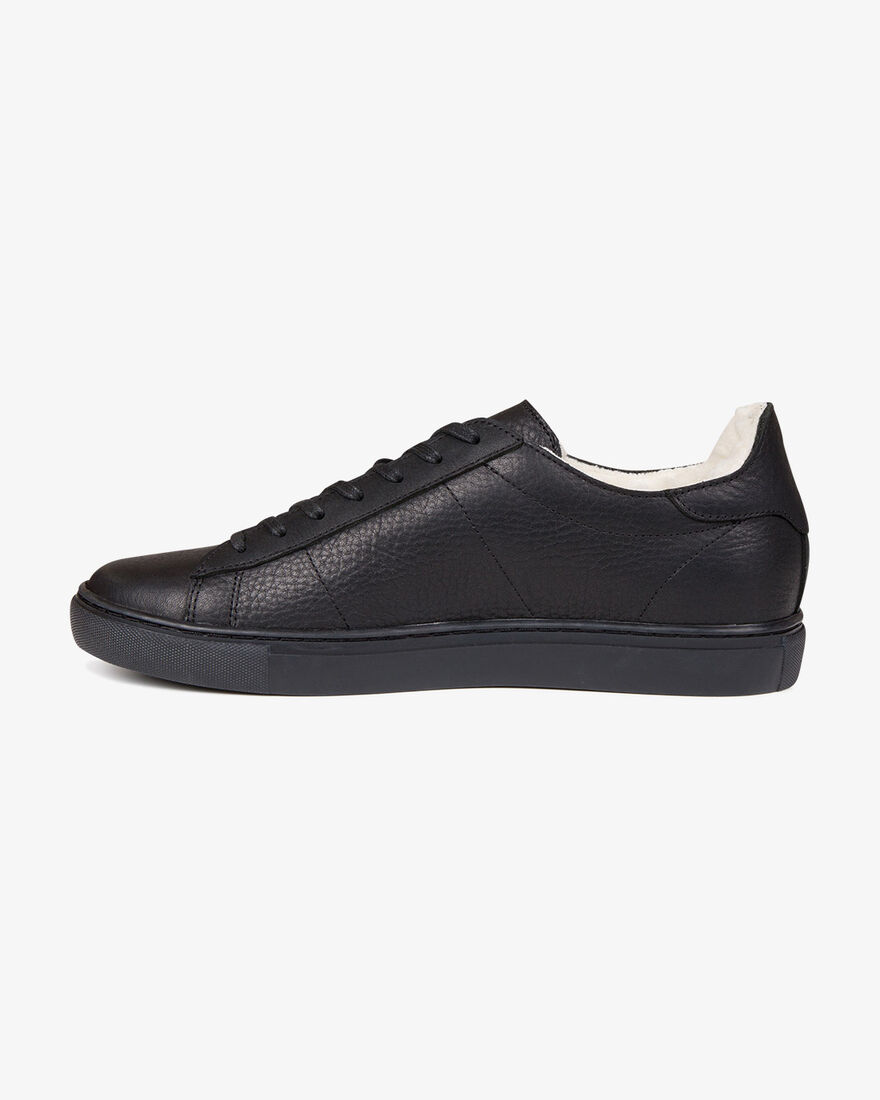 Adrien - Black - Leather, Black, hi-res