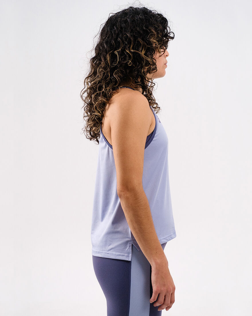 Women's Gym Singlet A-Line, De Nimes Blue, hi-res