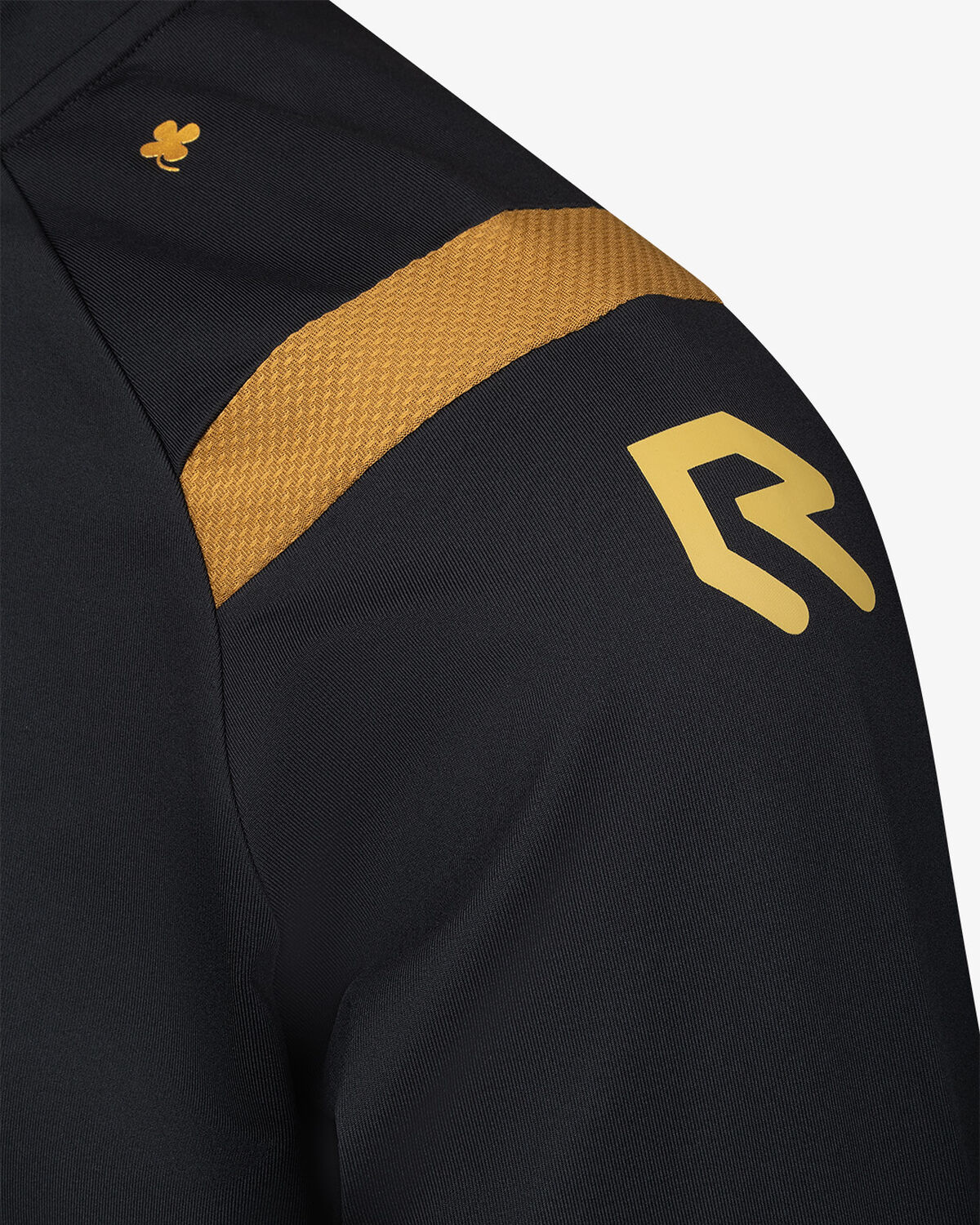 Control Half-Zip Top Special, Black/Gold, hi-res