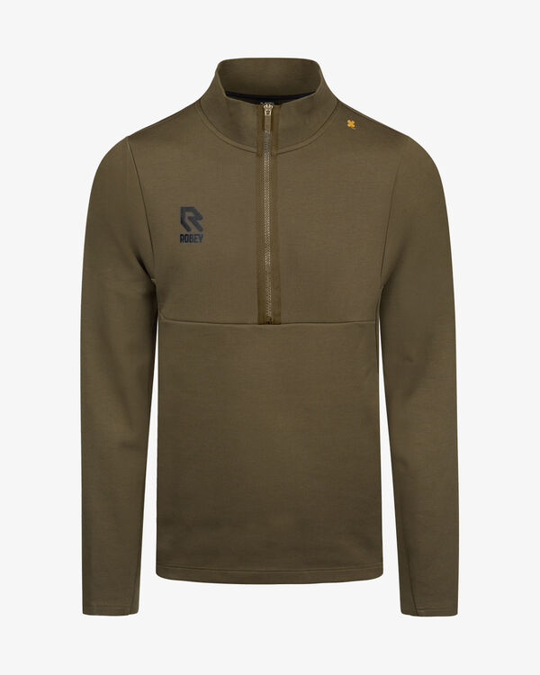 Off Pitch Cotton Half-Zip Top